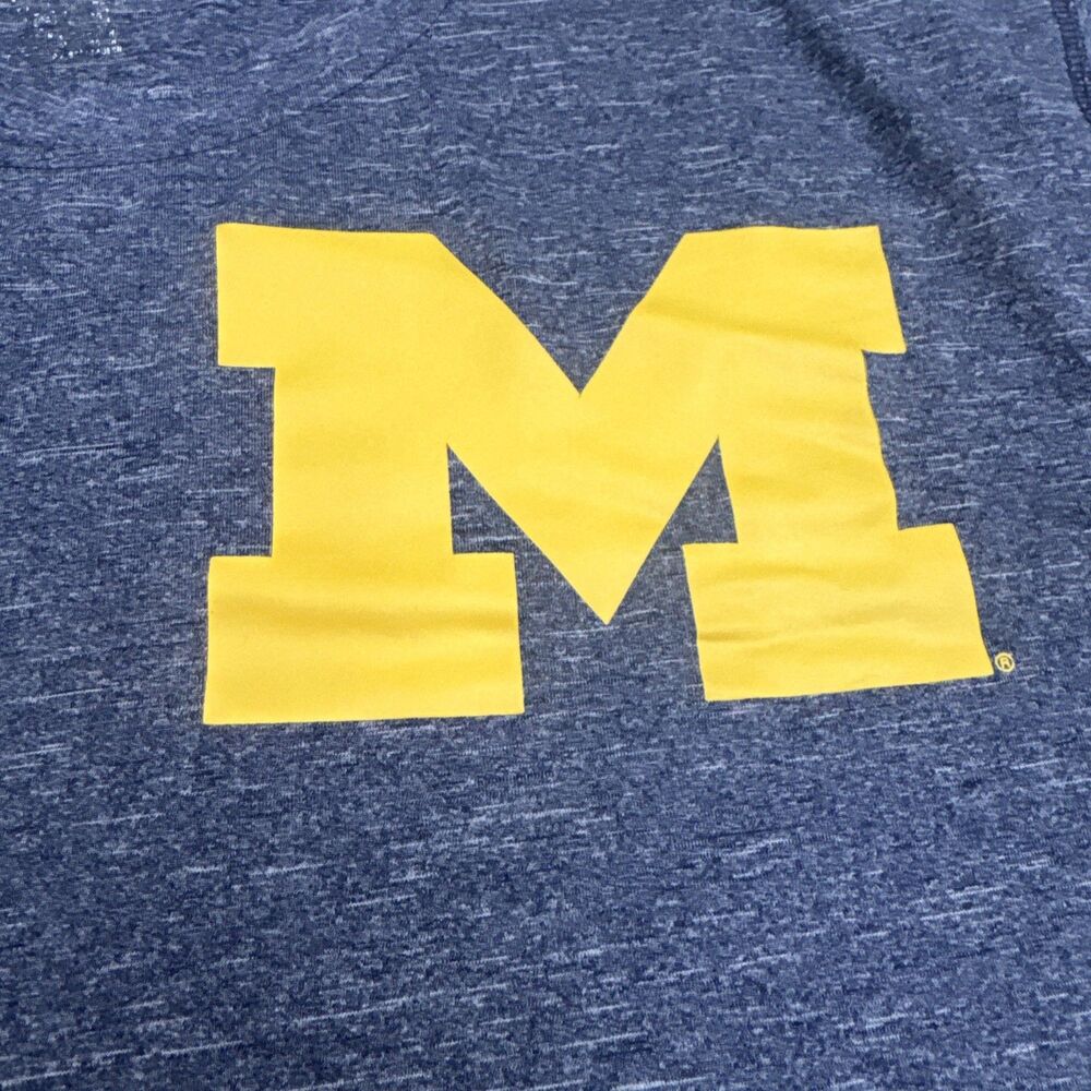 Michigan Wolverines Umich Knights Apparel Navy Dri-fit Athletic T-Shirt Men's XL - Picture 2 of 8